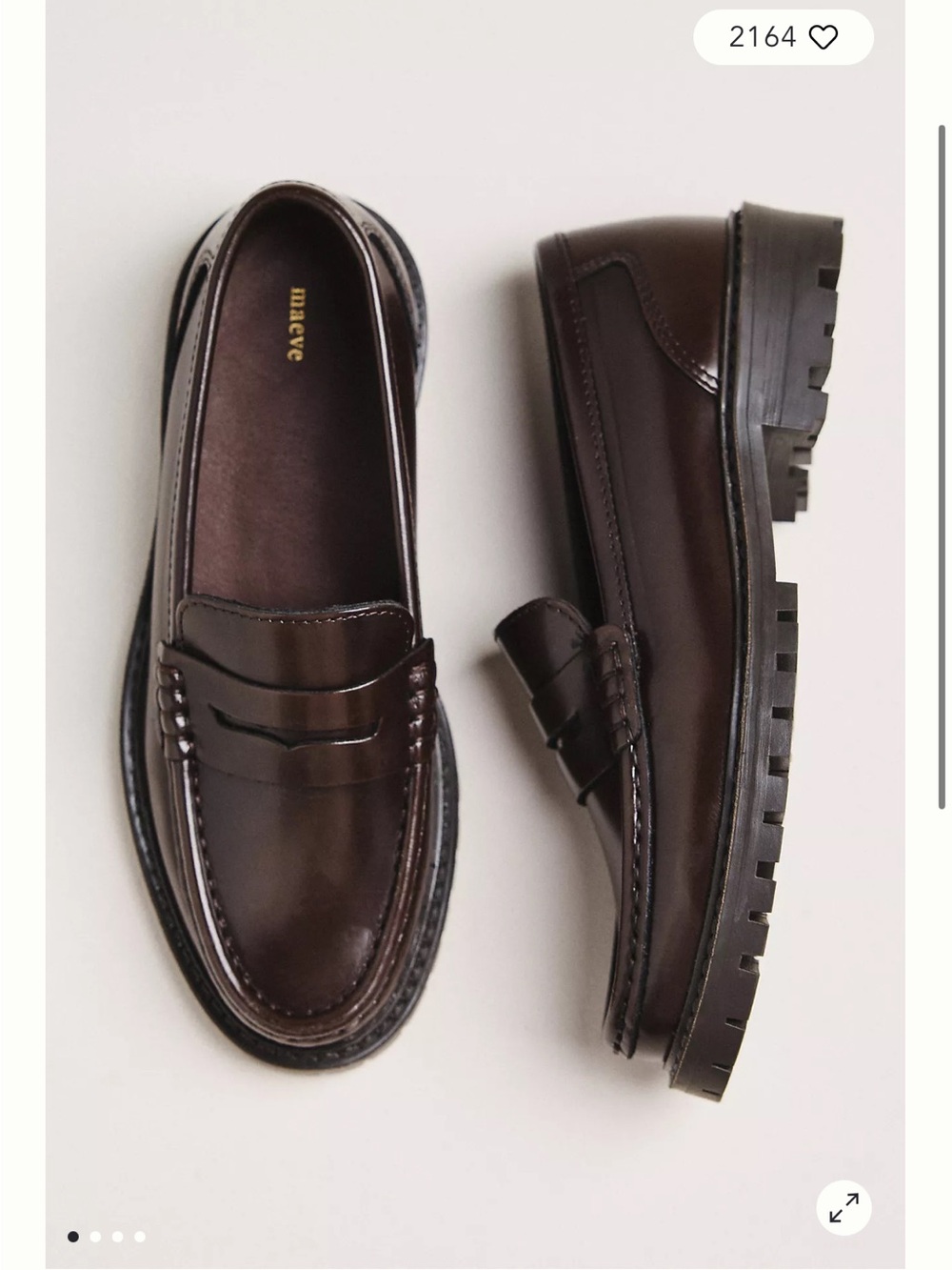 Maeve Patent Leather Penny Loafers in BLACK